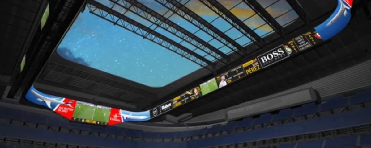 Así será el negocio publicitario y los anuncios del videomarcador 360 del Real Madrid en el nuevo Bernabéu