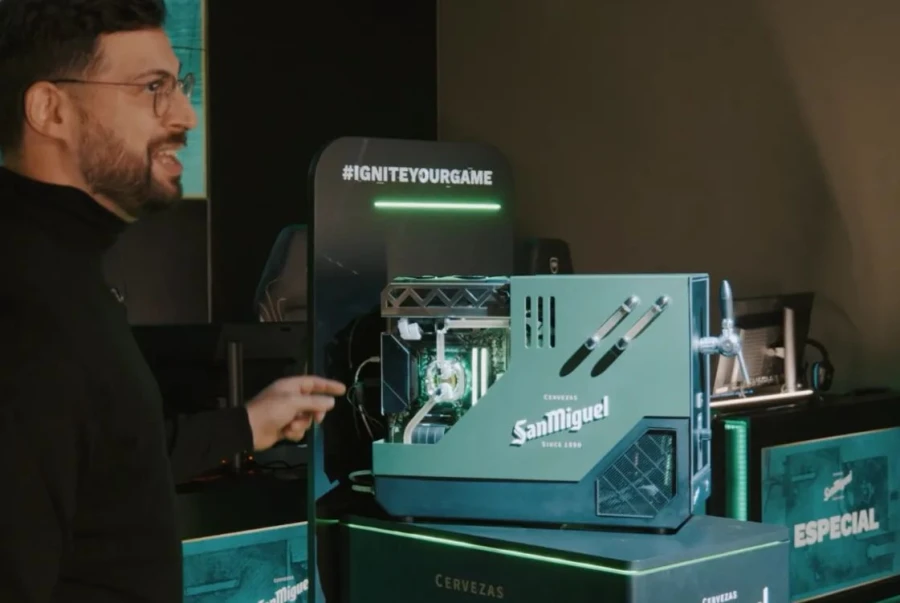 La marca San Miguel apuesta por el modding y presenta el primer PC que  sirve cerveza