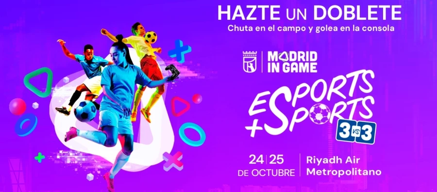 Madrid in Game lleva el torneo híbrido que combina fútbol físico y virtual ‘Esports + Sports’ al Estadio Metropolitano