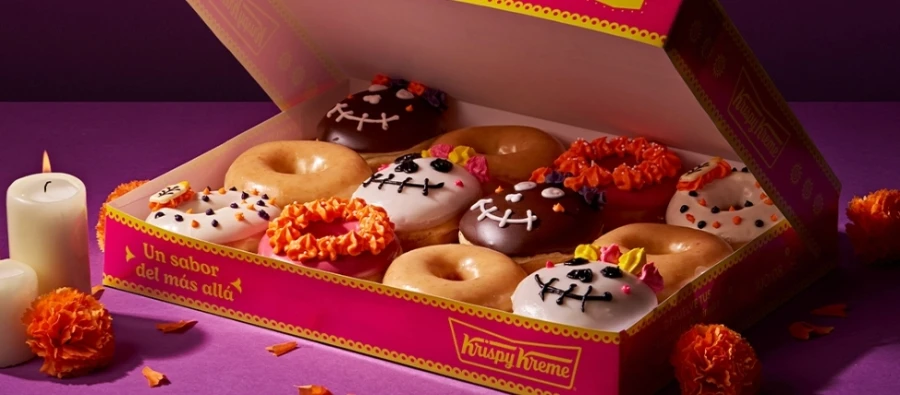 El Día de Muertos llega a Krispy Kreme con cuatro glaseados inspirados en la tradición mexicana
