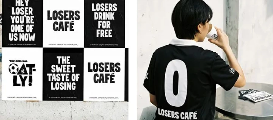 Losers Café la campaña de Oatly en Ciudad de México orientada a los derrotados del fútbol