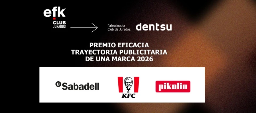 Banco Sabadell, KFC y Pikolin compiten en los Premios del Club de Jurados Eficacia 2026
