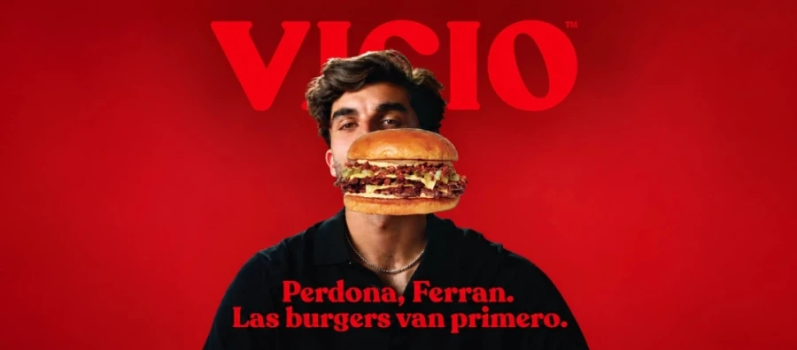 VICIO rompe las reglas de la publicidad gastronómica en su última campaña publicitaria con Ferran Torres