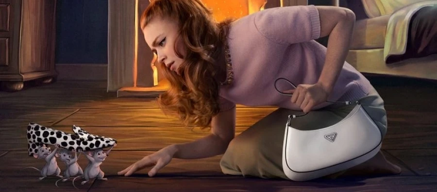 Prada desafía la era de la IA y recupera la magia de la animación clásica de Disney para celebrar la Navidad