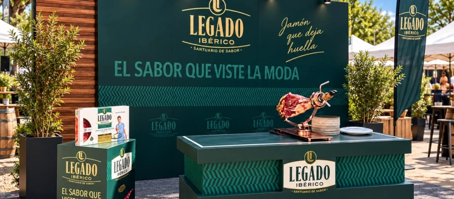 Sabor tradicional y alta costura: Legado Ibérico colabora con la MBFW Madrid de la mano de Carmen Lomana y Mario Vaquerizo