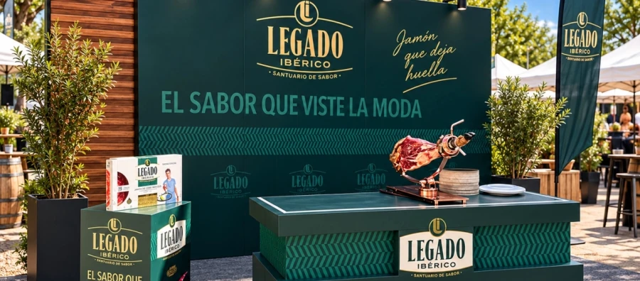 Sabor tradicional y alta costura: Legado Ibérico colabora con la MBFW Madrid de la mano de Carmen Lomana y Mario Vaquerizo