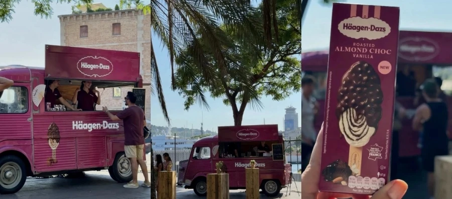 Häagen Dazs reparte miles de premios en la Barceloneta transformando el consumo de helados
