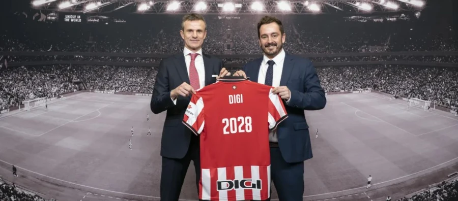 DIGI refuerza su compromiso con el Athletic Club al ampliar su patrocinio hasta 2028