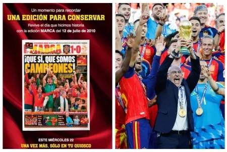 Marca celebra la segunda estrella de la selección española con sus editoriales especiales conmemorativos