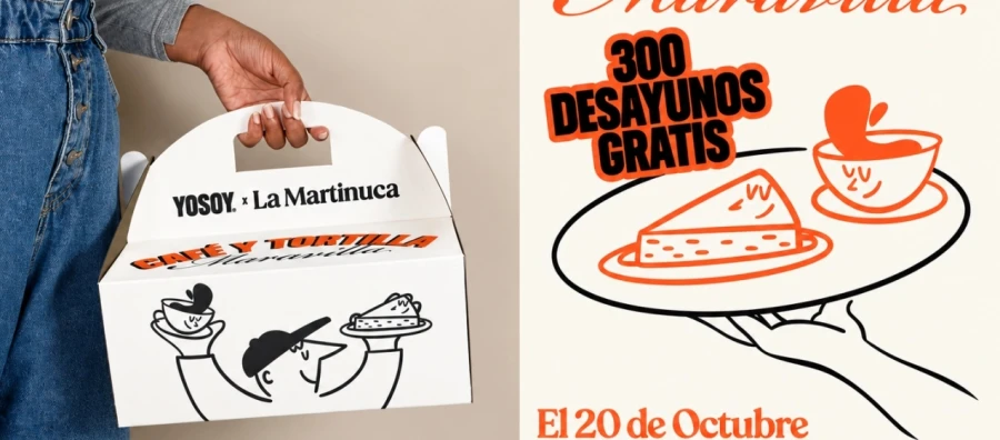 YOSOY y La Martinuca invitan gratis a café y tortilla en el centro de Madrid